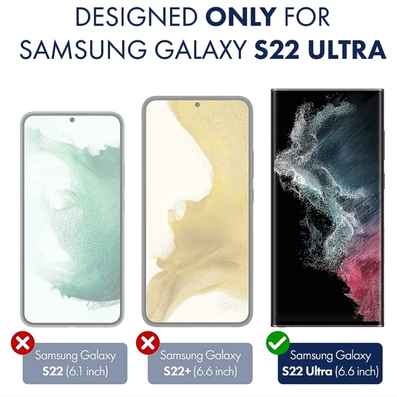 Armorsuit MilitaryShield Galaxy S22 Ultra Screen Protector - 2 Pack - Picture 2 of 8